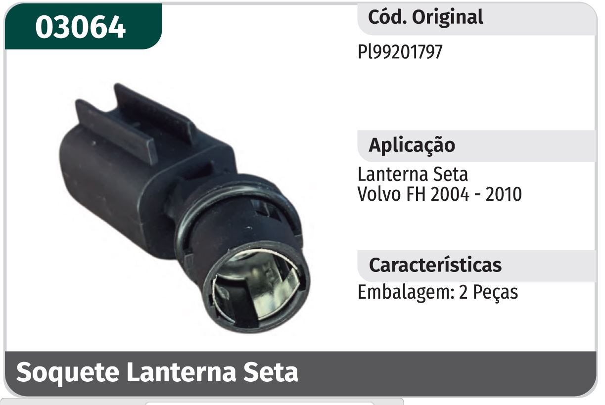 PL99201797 - SOQUETE LANTERNA LATERAL VOLVO FH12 FH13