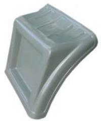 M30010 - PARALAMA MEIO MB 1634/1938 CINZA TRAS