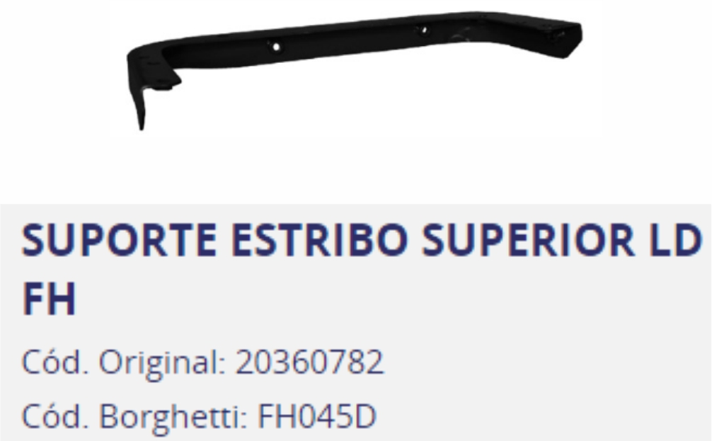 FH045D - SUPORTE ESTRIBO VOLVO FH SUPERIOR LD