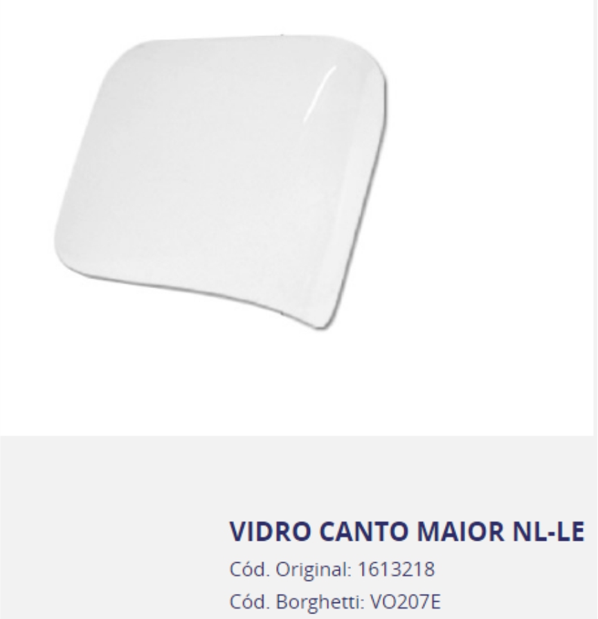 VO207E - VIDRO LATERAL CANTO VOLVO NL/EDC MAIOR LE