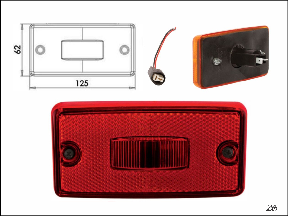 PL06064143 - LANTERNA LATERAL RET FACCHINI VM LED
