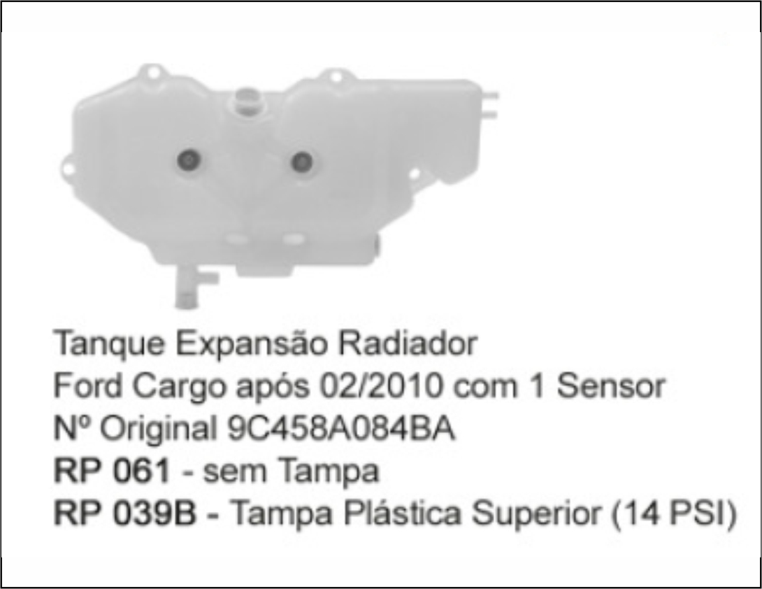 RP061 - TANQUE DE EXPANSAO CARGO 2000 DIANT
