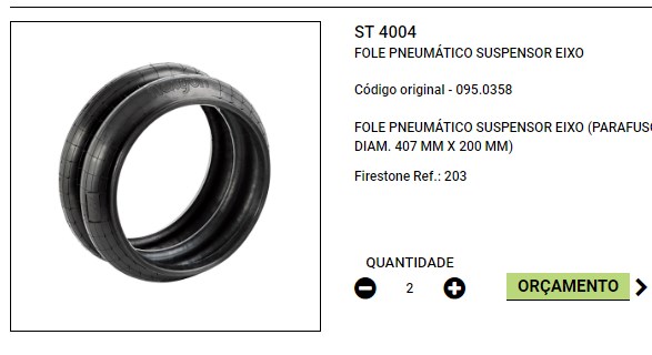 ST-4004 - BOLSA SUSPENSOR PEQUENA PARAFUSO