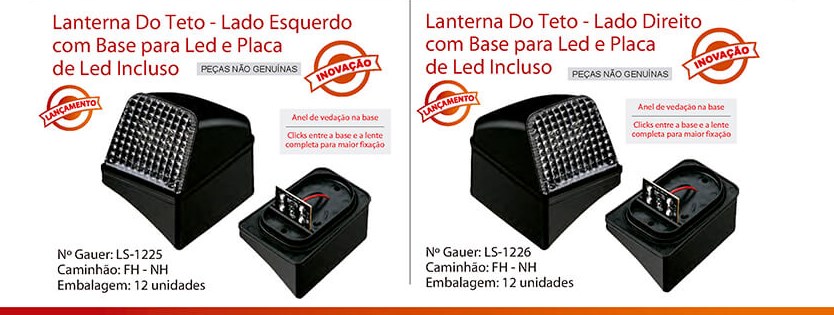 LS-1226 - LANTERNA CORUJINHA VOLVO NL EDC FH ATE 2009 LED LD