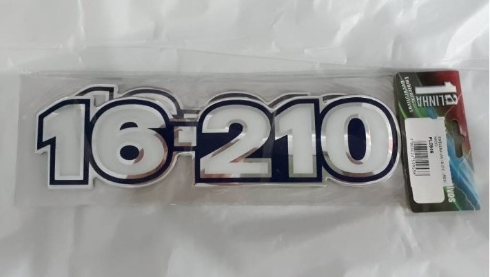 PL0946 - EMBLEMA RESINADO VW 16-210 AZUL (CONJ 3 PCS)