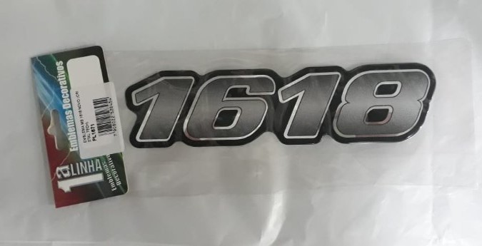 PL1671 - EMBLEMA RESINADO MB 1618 NOVO
