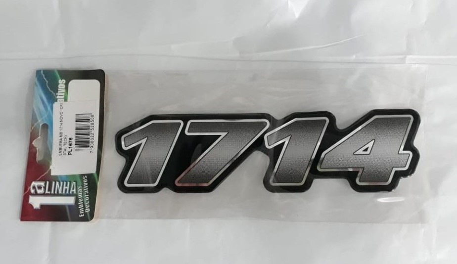 PL1676 - EMBLEMA RESINADO MB 1714 NOVO