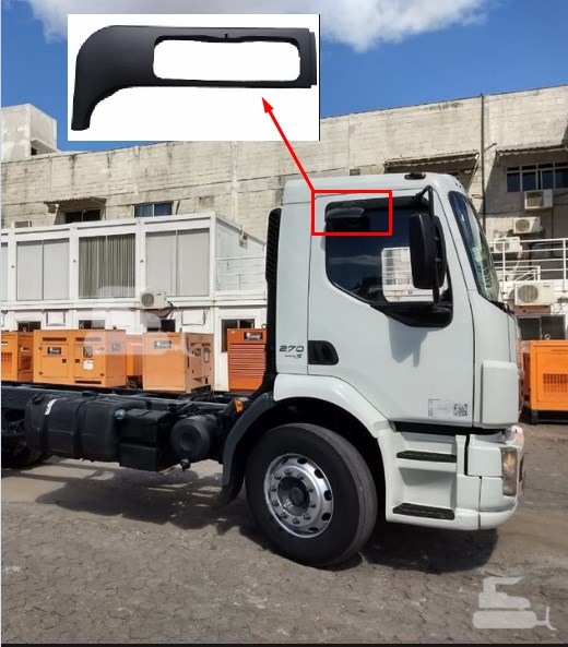 ER1228C - ACAB SAPATA SUP C/FURO RAMPA ESPELHO VOLVO VM LD