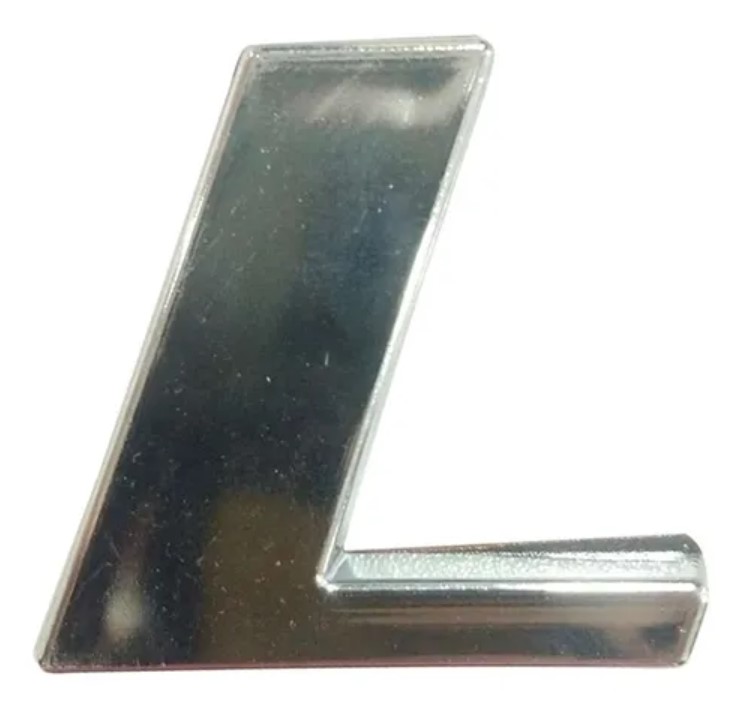 VL1099 - EMBLEMA CROMADO MB N° '' L ''
