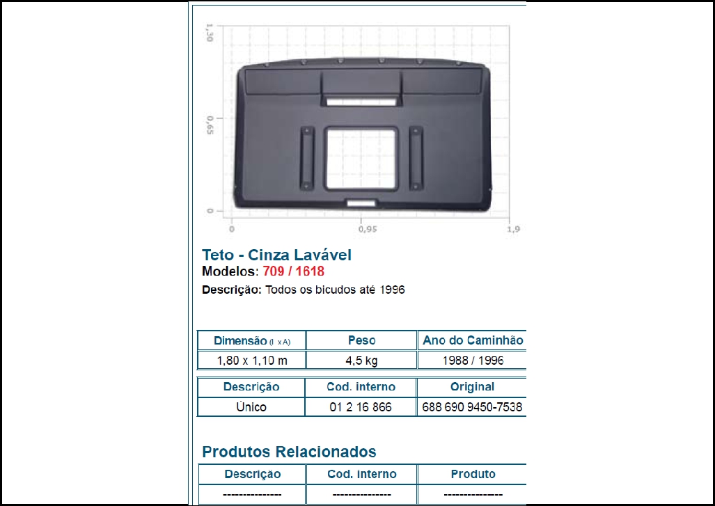 1216866 - FORRO TETO MB 709/1618 CINZA