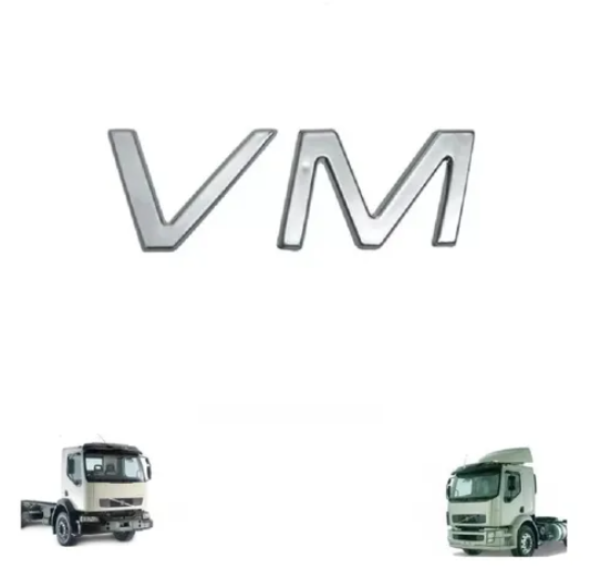 VL6082 - EMBLEMA ACETINADO LETRAS " VM " DO VOLVO VM