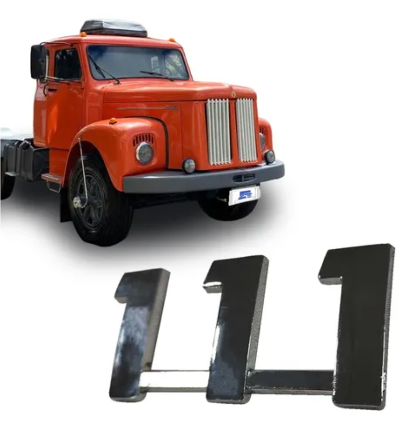 VL3650 - EMBLEMA PLAST SCANIA 111 CROMADO