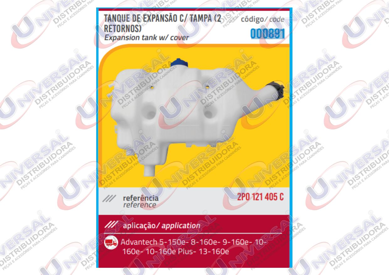 RP000891 - TANQUE DE EXPANSAO VW 2 RETORNOS 9-160E