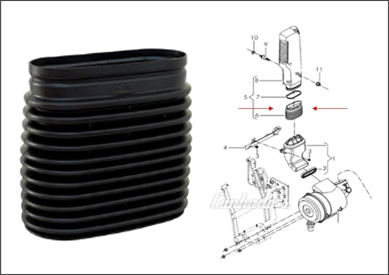 RP000615 - MANGUEIRA CANAL AR FOLE VW CONSTELLATION