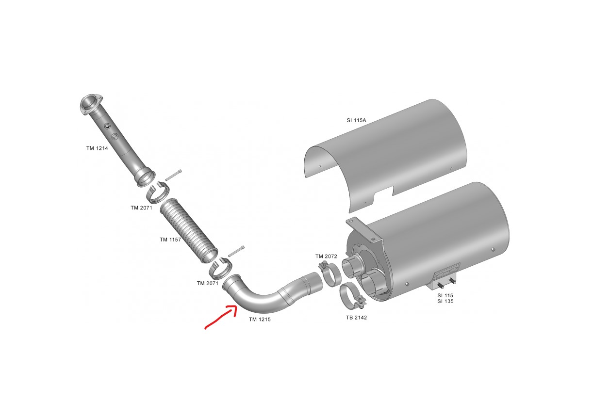 TM1215 - TUBO INTERM SAIDA MOTOR VW WORKER 15.190 EURO 5