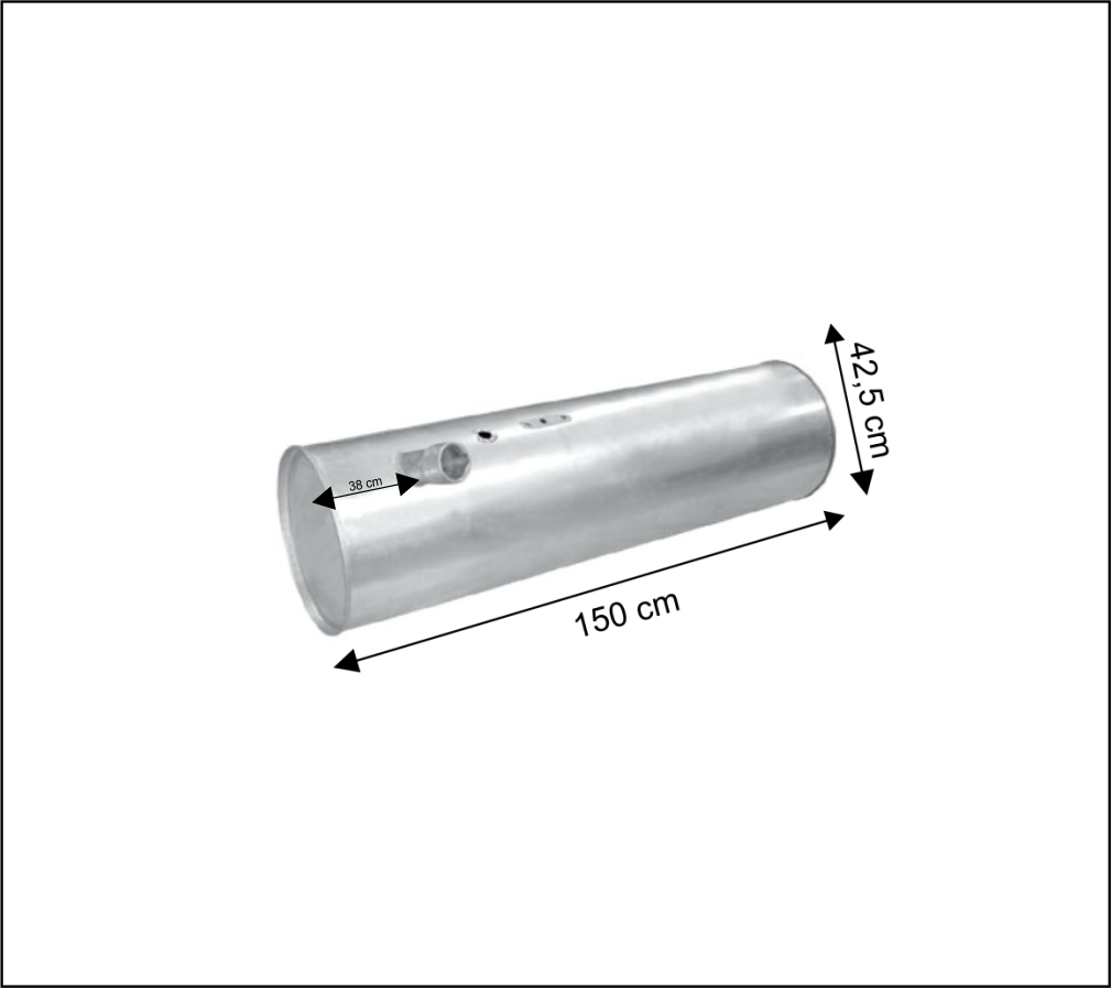 TQ308 - TANQUE GALVANIZADO 210 LTS RED ONIBUS