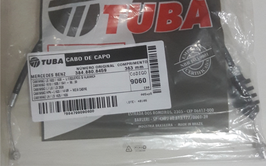 3848808459 - CABO ABRIR CAPO 1620 LD / LE