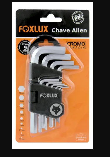 47.26 - JOGO CHAVE ALLEN FOXLUX 1,5A10MM