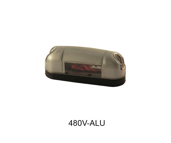 PL04800016 - LANTERNA PLACA CINZA OBLONGO P/ LAMPADA