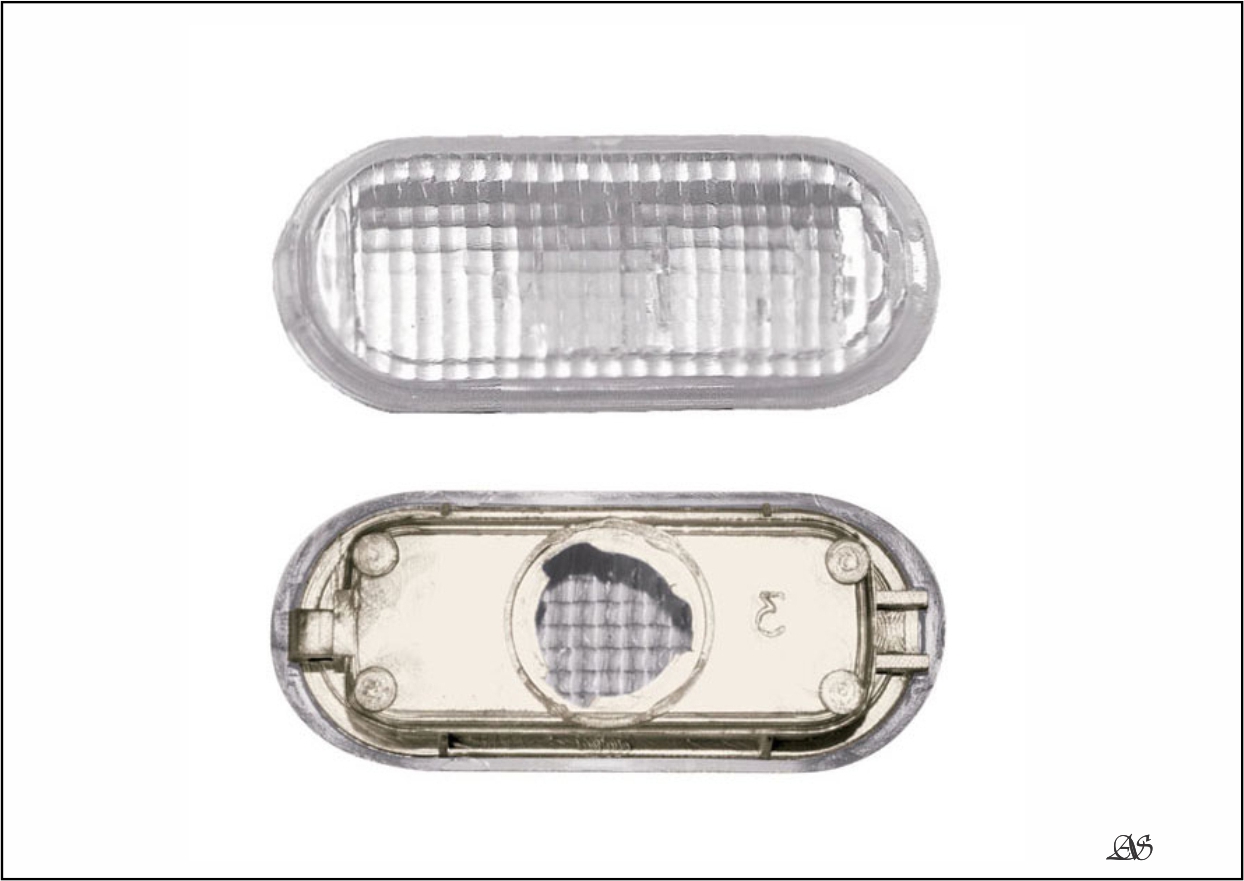 PL05980022 - LANTERNA SETA LATERAL SUP VW 2000 CR S/SOQUETE