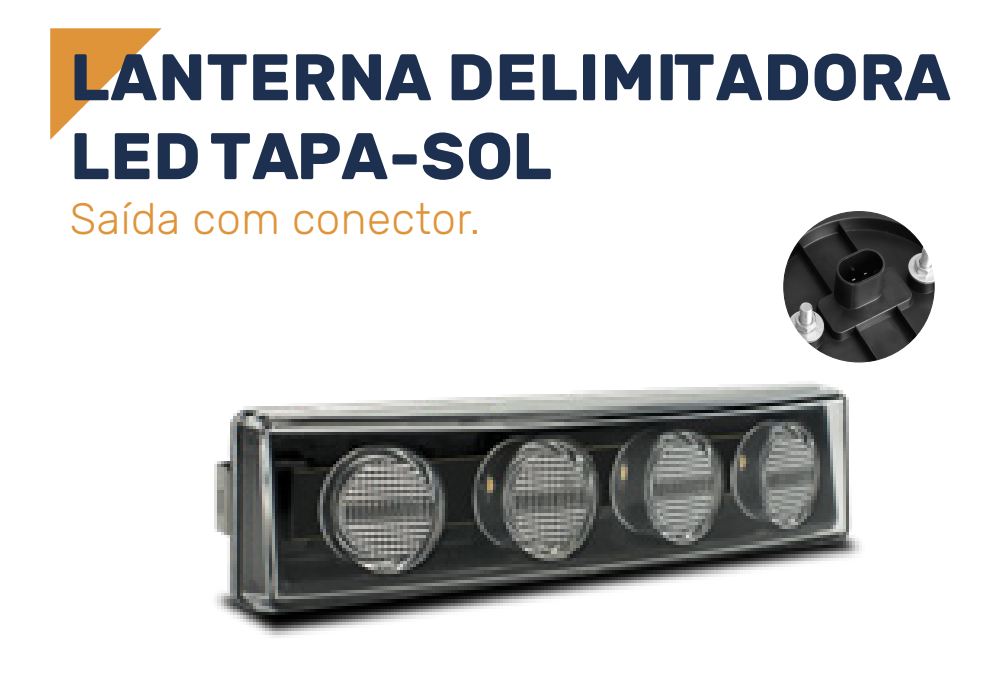 H37320 - LANTERNA TAPA SOL SCANIA S4 S5 P/SOQ LED CRISTAL