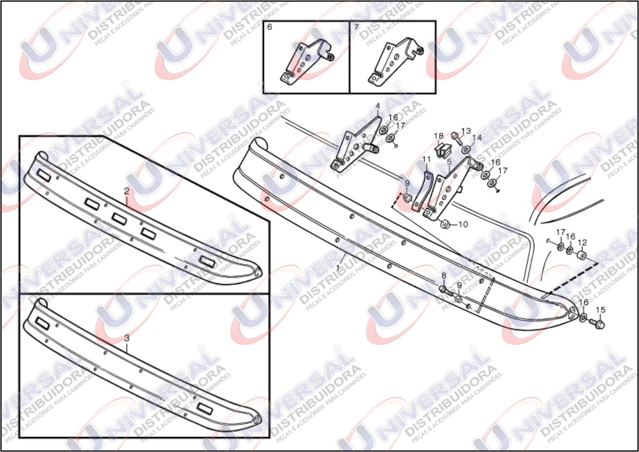 RT2254 - TAPA SOL VOLVO FH/NH TETO BAIXO ACRIL C/FURO P/LANTERNA