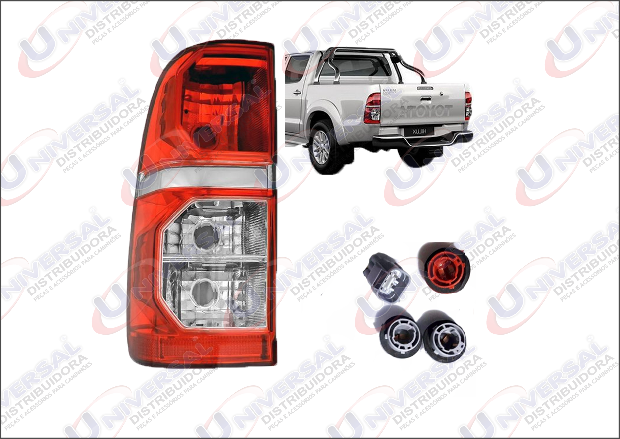 905.111 - LANTERNA TRASEIRA HILUX 12 COM SOQUETE LE