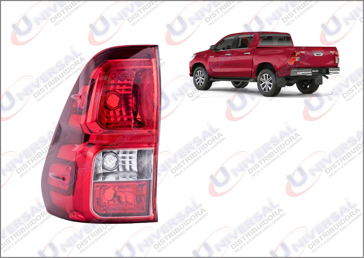 905.12 - LANTERNA TRASEIRA HILUX 16 LD