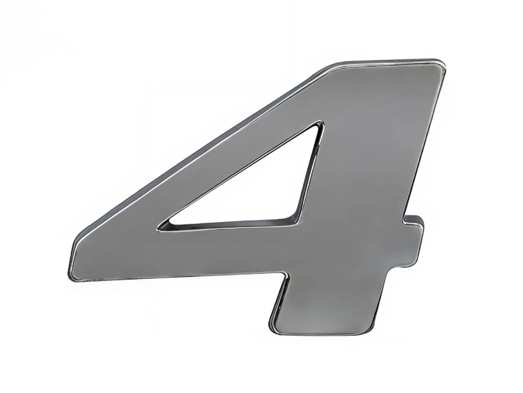 CP60252 - EMBLEMA CROMADO MB N° 4