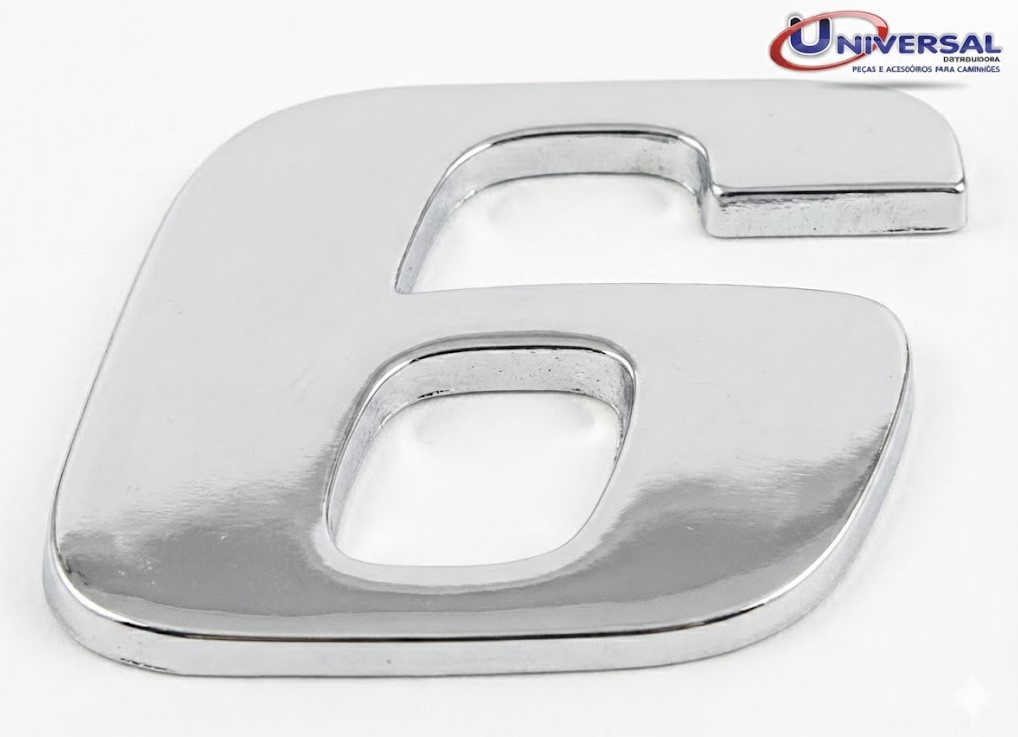 CP60254 - EMBLEMA CROMADO MB N° 6/9