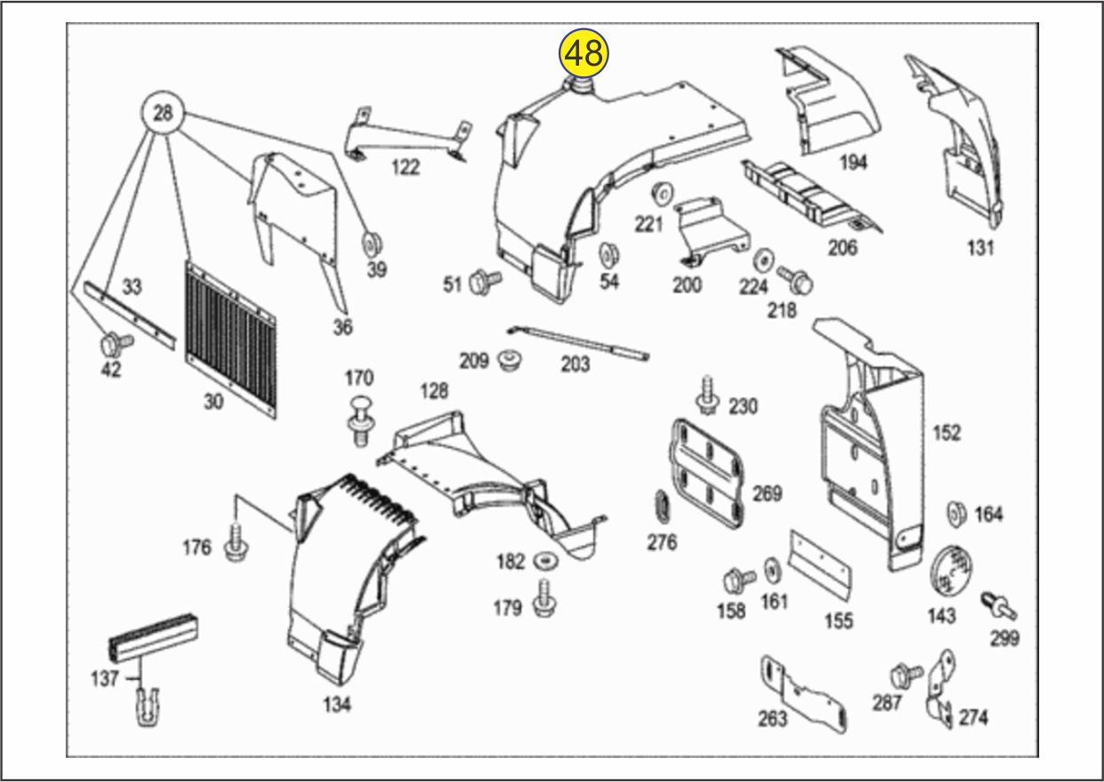 9588813301 - PARALAMA AXOR INTERNO LD
