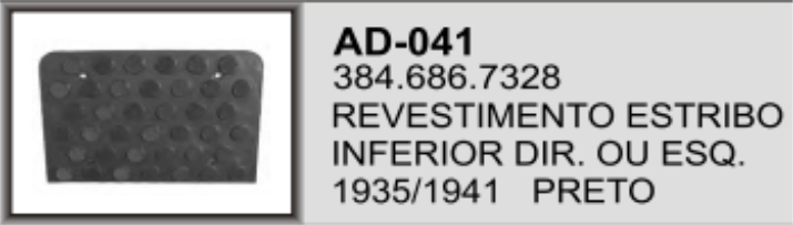 AD-041 - PISANTE ESTRIBO 1935 PLAST INF D/E