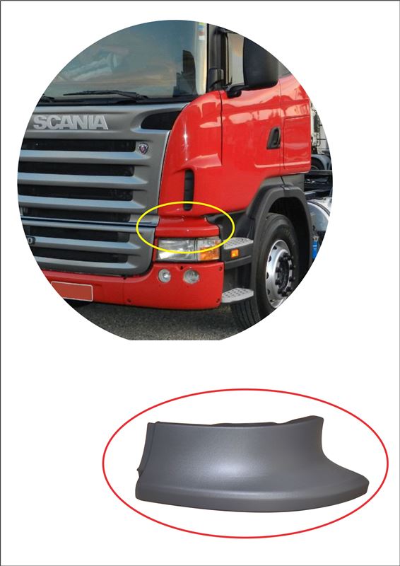 1438563 - ACAB BOJO FAROL SCANIA S5 S6 LE CAB BAIXA