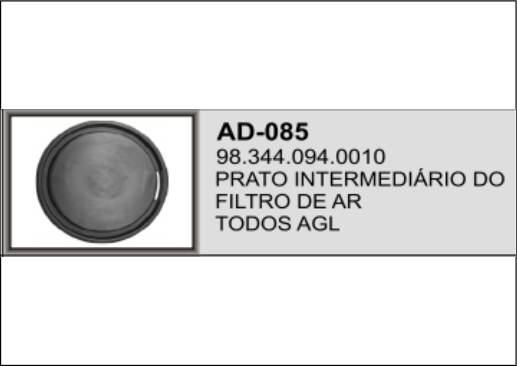 AD-085 - TAMPA INTERNA FILTRO AR MB