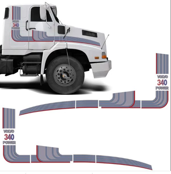 ADS3025 - FAIXA LATERAL VOLVO 89/POWER PRATA