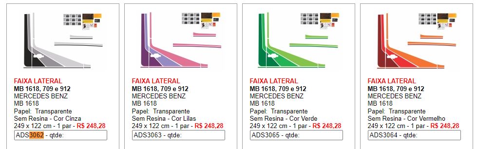ADS3062 - FAIXA LATERAL 1618 709 912 PRATA (TRANSP)