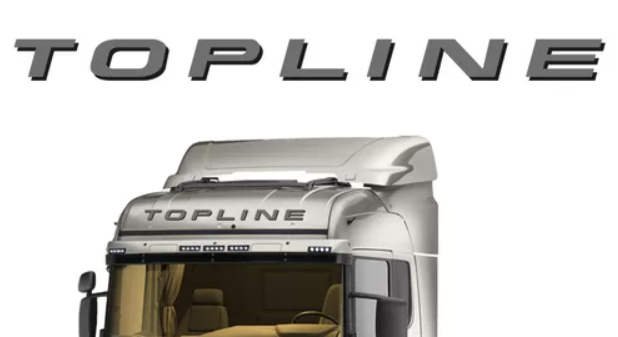 ADS3966 - ADESIVO FAIXA SCANIA TOPLINE - GRAFITE S/ RESINA