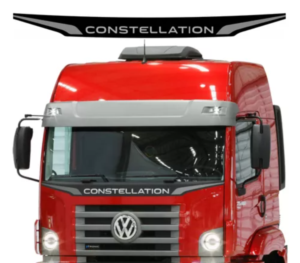ADS3969 - ADESIVO FAIXA GRADE VW CONSTELLATION 2023 CINZA (LIXA)