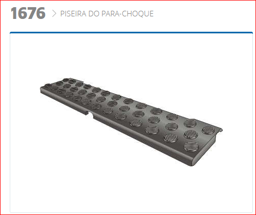 AM1676 - PISANTE ESTRIBO SUPERIOR PARACHOQUE AXOR PLASTICO