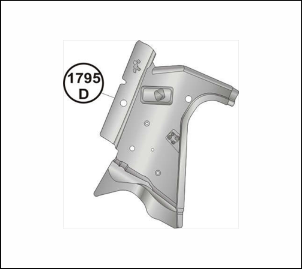 AM1795D - CHAPA COFRE MOTOR MB HPN 1618 LD