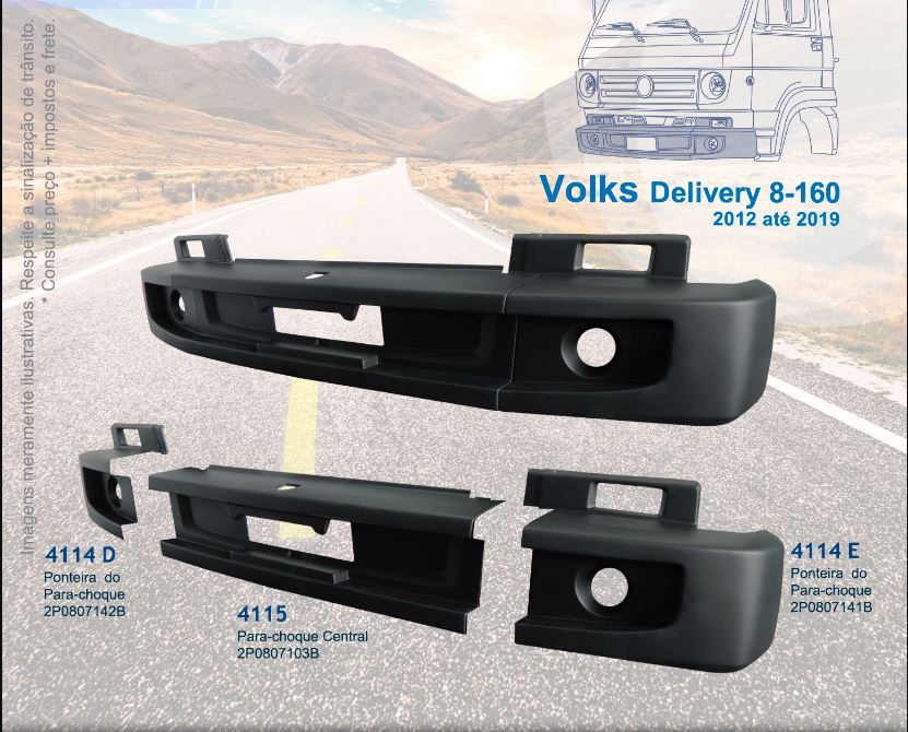 VW-064 - PARACHOQUE VW DELIVERY 2013 CENTRAL