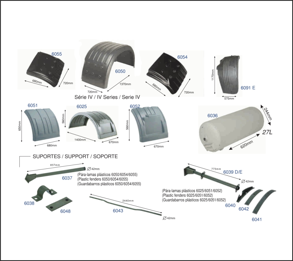 AM6040D - CHAPA FIXACAO PARALAMA EXT 113 LD
