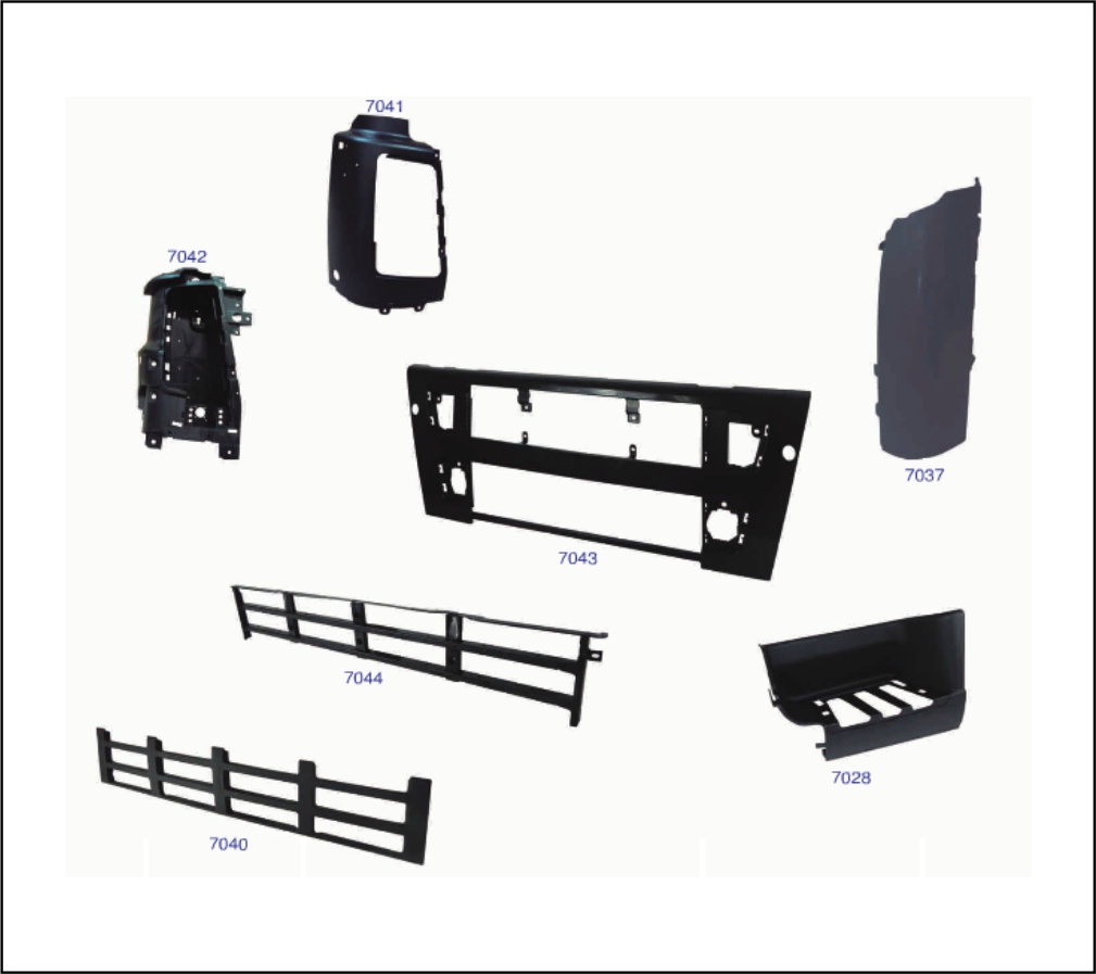 AM7037D - COLUNA LATERAL VOLVO FH 2004/2014 LD
