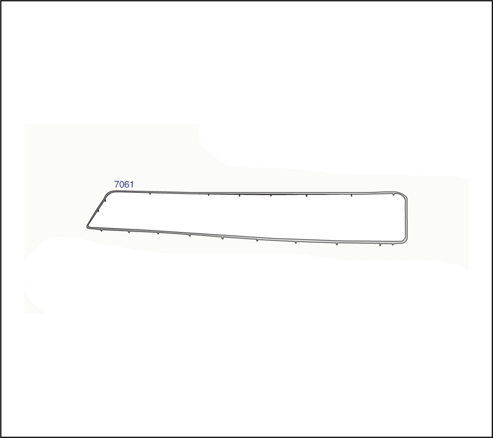 AM7061 - FRISO GRADE VOLVO FH 1994 A 2003 CROMADO ( 4 PECAS)