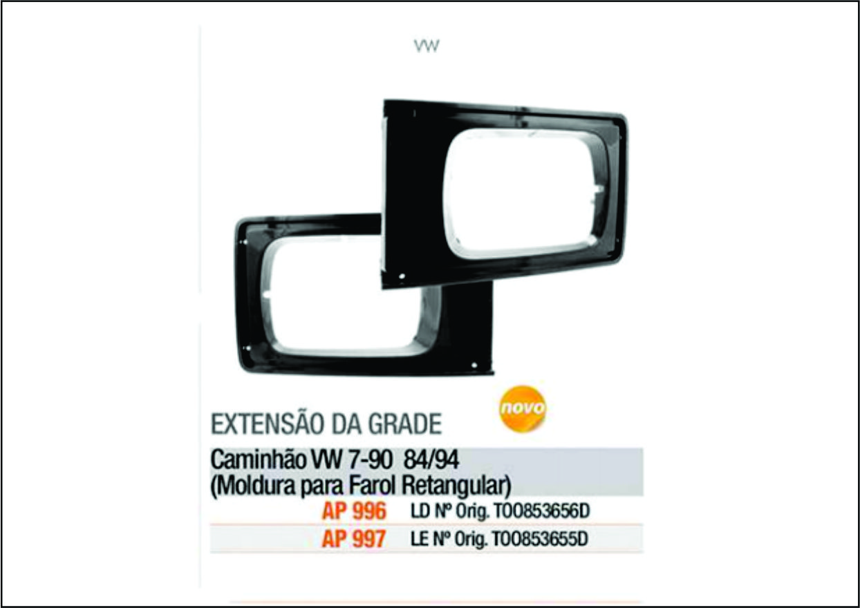 AP996 - PRATO FAROL VW 7.90 LD