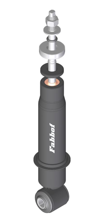 AS2027 - AMORTECEDOR CABINE SCANIA NTG P/G TRAS