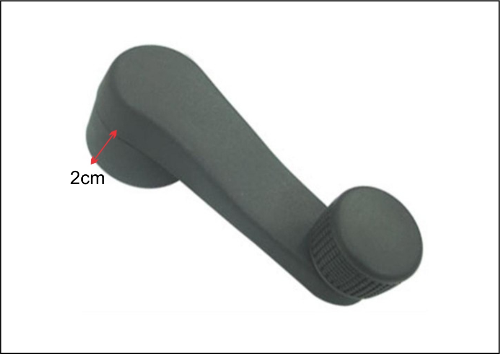 AT6171 - MANIVELA VIDRO MB AXOR/MB ATEGO/MB ACCELO PRETA