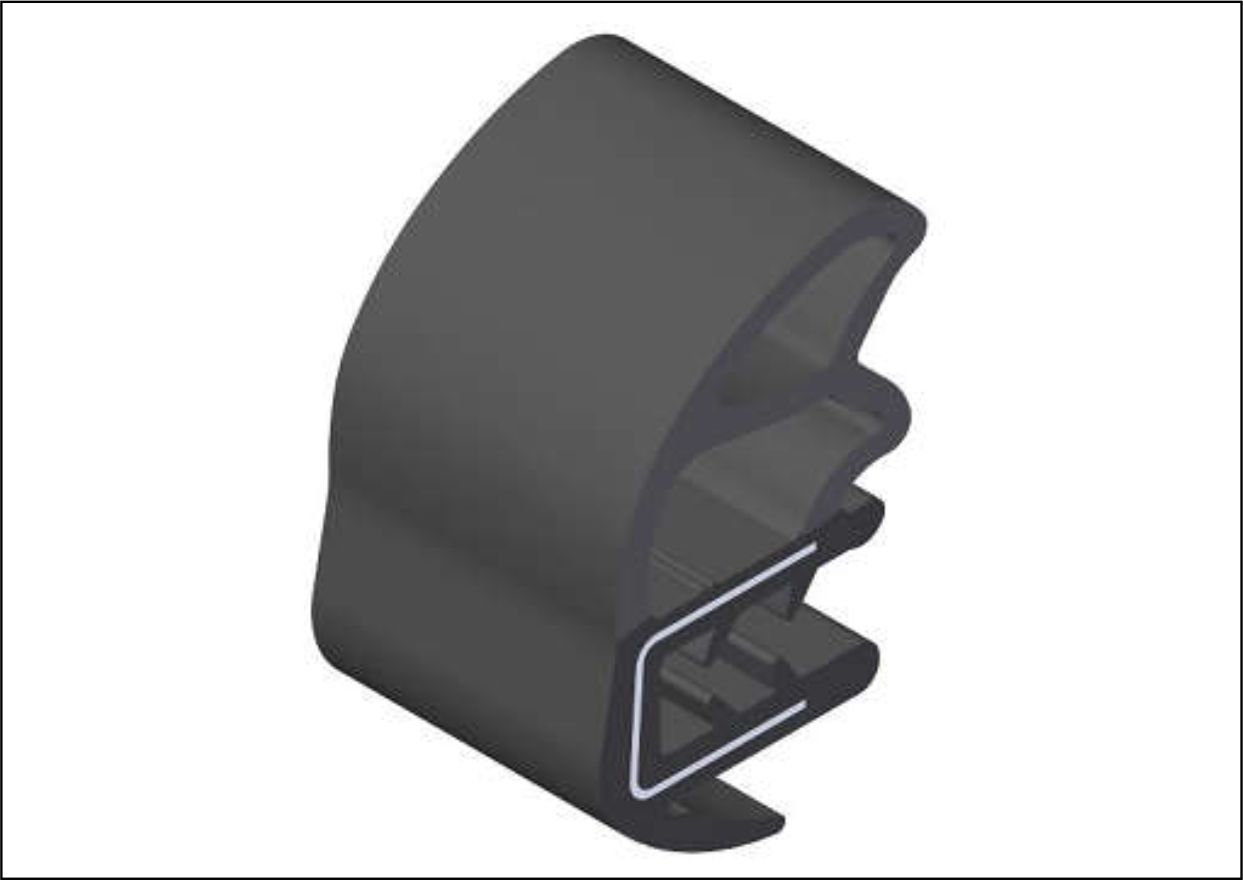 AUTOT9729 - BORRACHA PORTA VW CONSTELLATION 4.500MM