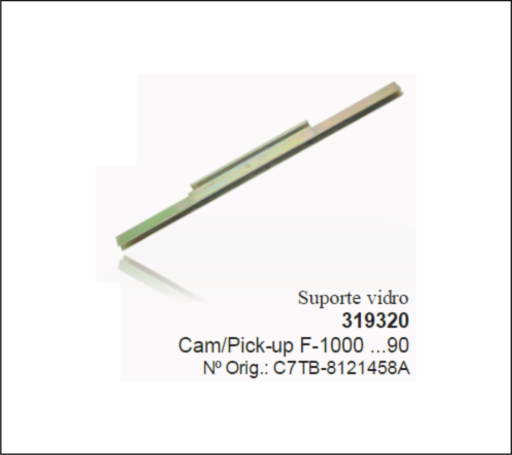 GL319320 - CALHA VIDRO PORTA F4000 ATE 92
