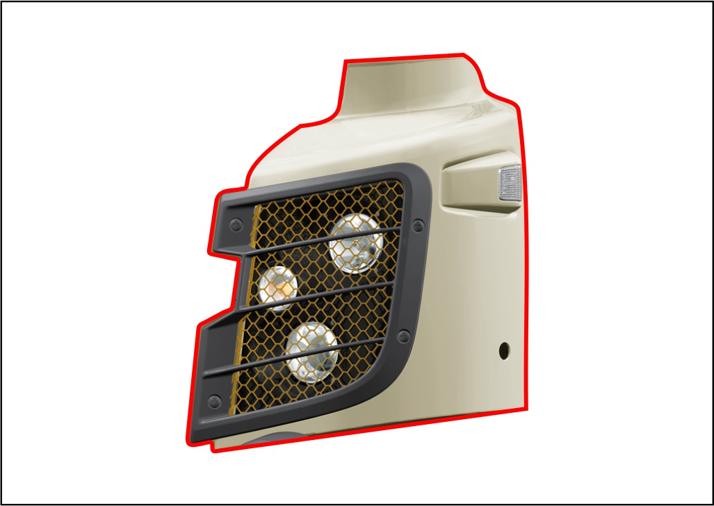 21404043 - BOJO FAROL VOLVO FMX 2010 EXTERNO LD